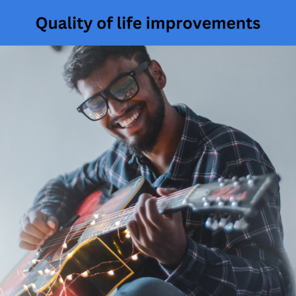 Patient-reported quality of life improvements